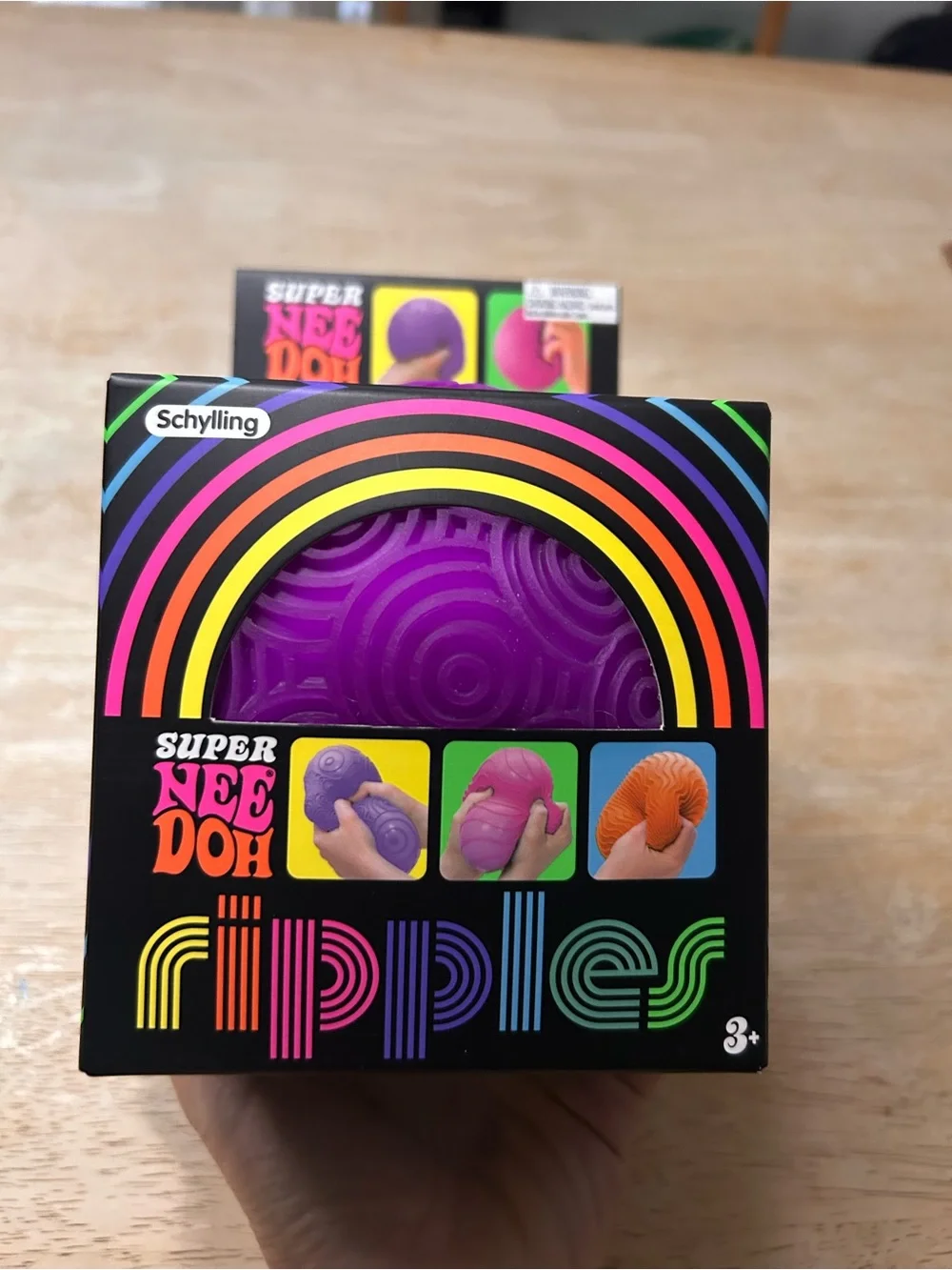 Super NeeDoh Ripples Sensory Squeeze Toy — Purple